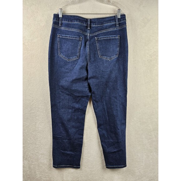Time And Tru Women's Slit Bottom Denim Jeans Size 14 Regular - Picture 4 of 4